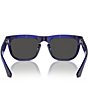 Color:Blue/Dark Grey - Image 4 - Men's BE4431U 56mm Square Sunglasses