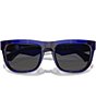 Color:Blue/Dark Grey - Image 5 - Men's BE4431U 56mm Square Sunglasses