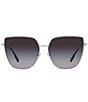 Color:Grey Flash - Image 2 - Women's Alexis 61mm Butterfly Sunglasses