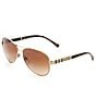 Color:Matte Gold - Image 3 - Women's Aviator Sunglasses