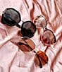 Color:Matte Gold - Image 6 - Women's Aviator Sunglasses