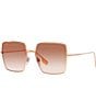 Burberry Women's BE3133 Daphne 58mm Square Sunglasses, Color:Rose Gold - Image 1