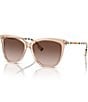 Color:Pink - Image 1 - Women's BE4308 Clare 56mm Square Sunglasses