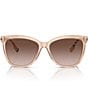 Color:Pink - Image 2 - Women's BE4308 Clare 56mm Square Sunglasses