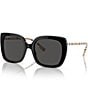 Color:Dark Grey - Image 1 - Women's BE4323 Carroll 54mm Square Sunglasses