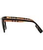 Burberry Women's BE4346 Elsa 53mm Square Sunglasses, Color:Black - Image 3
