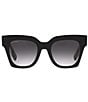 Color:Black - Image 2 - Women's BE4364 Kitty 49mm Square Sunglasses