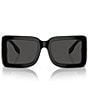 Color:Black - Image 2 - Women's BE4406U55-X 55mm Square Sunglasses