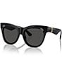 Color:Black - Image 1 - Women's BE4418 54mm Square Sunglasses