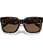 Color:Dark Havana - Image 5 - Women's BE4419 54mm Havana Square Sunglasses