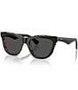 Burberry Women's BE4435 53mm Detailed Cat Eye Sunglasses, Color:Black Check - Image 1