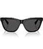 Burberry Women's BE4435 53mm Detailed Cat Eye Sunglasses, Color:Black Check - Image 2