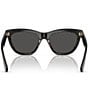 Burberry Women's BE4435 53mm Detailed Cat Eye Sunglasses, Color:Black Check - Image 4
