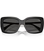 Burberry Women's BE4456F 54mm Square Sunglasses, Color:Black/Dark Grey - Image 5