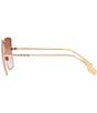 Color:Rose Gold - Image 3 - Women's Daphne 58mm Square Sunglasses