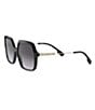 Color:Black - Image 3 - Women's Isabella Square 59mm Sunglasses