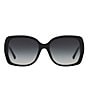 Color:Black - Image 2 - Oversized Square Sunglasses