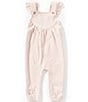Burt's Bees Baby Girls Flutter Sleeve Jumpsuit - Image 1