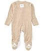 Burt's Bees Baby Long-Sleeve Solid Footed Coverall, Color:Hummus - Image 2