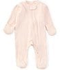 Burt's Bees Baby Long-Sleeve Solid Footed Coverall, Color:Ranunculus - Image 1