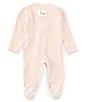 Burt's Bees Baby Long-Sleeve Solid Footed Coverall, Color:Ranunculus - Image 2
