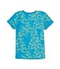 Color:Tropical Blue - Image 2 - Little Boy 2T-5T Short Sleeve Jungle T-Shirt