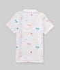 Color:Cloud - Image 2 - Little Boys 2T-5T Short Sleeve Beach Shack Polo Shirt