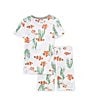 Color:Mandarin - Image 2 - Little Boys 2T-5T Short Sleeve Clown Fish T-Shirt And Shorts Pajama Set