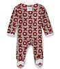 Color:Rose - Image 2 - Newborn-9 Months X's & O's Sleep & Play Footed Sleeper