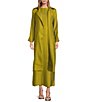Buru Belted Wrap Collared Trench Coat - Image 1