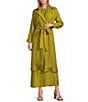 Buru Belted Wrap Collared Trench Coat - Image 1