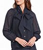 Buru Bow Organza Blouse - Image 1