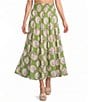 Buru Coordinating Dot Printed Midi Skirt - Image 1