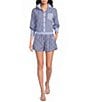 Buru Everyday Stripe Contrast Coordinating Shorts - Image 3