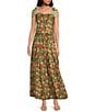 Buru Floral Print Maxi Coordinating Skirt, Color:Sage Floral - Image 3