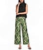 Buru Mod 3D Embroidered Mock Neck Cropped Sleeveless Cropped Top - Image 3