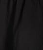 Buru Teagan Tiered Ruffle Full Length Side Seam Pocket A-Line Skirt, Color:Black - Image 4