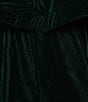Buru Teagan Velvet Square Neck Wide Strap Tiered Ruffle A-Line Convertible Mini to Maxi Flounce Dress, Color:Dark Green - Image 5