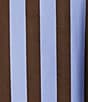 Color:Blue Stripe - Image 3 - Tie Shoulder Strap Stripe Print Scalloped V-Neck Maxi Dress