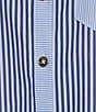Buru Woven Striped Woven Button Down Long Sleeve Shirt - Image 4