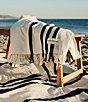 Color:Vintage Black Stripe - Image 3 - Vintage Stripe Beach Blanket