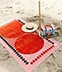 Color:Pink Diamond - Image 5 - Diamond Print Outdoor Living Collection Beach Towel