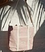 Color:Lauren's Pink Stripe - Image 6 - Lauren's Stripe Cooler Tote Bag