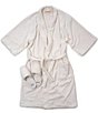Color:Antique White - Image 1 - Cozy Solid Robe & Slipper Set