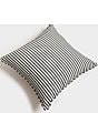 Color:Lauren's Navy Stripe - Image 1 - The Small Lauren's Stripe Outdoor Living Collection Square Throw Pillow