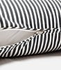 Color:Lauren's Navy Stripe - Image 4 - The Small Lauren's Stripe Outdoor Living Collection Square Throw Pillow