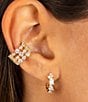 Color:Gold - Image 2 - CZ Crystal Multi Shape Huggie Hoop Earrings