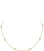 Color:Gold - Image 1 - Diamond By The Yard Choker Necklace