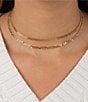 Color:Gold - Image 2 - Figaro Choker Necklace