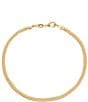 Color:Gold - Image 1 - Herringbone Chain Anklet